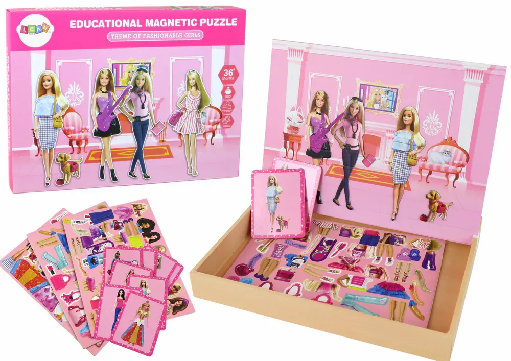 set magnetnih slagalica modna revija - slika 2
