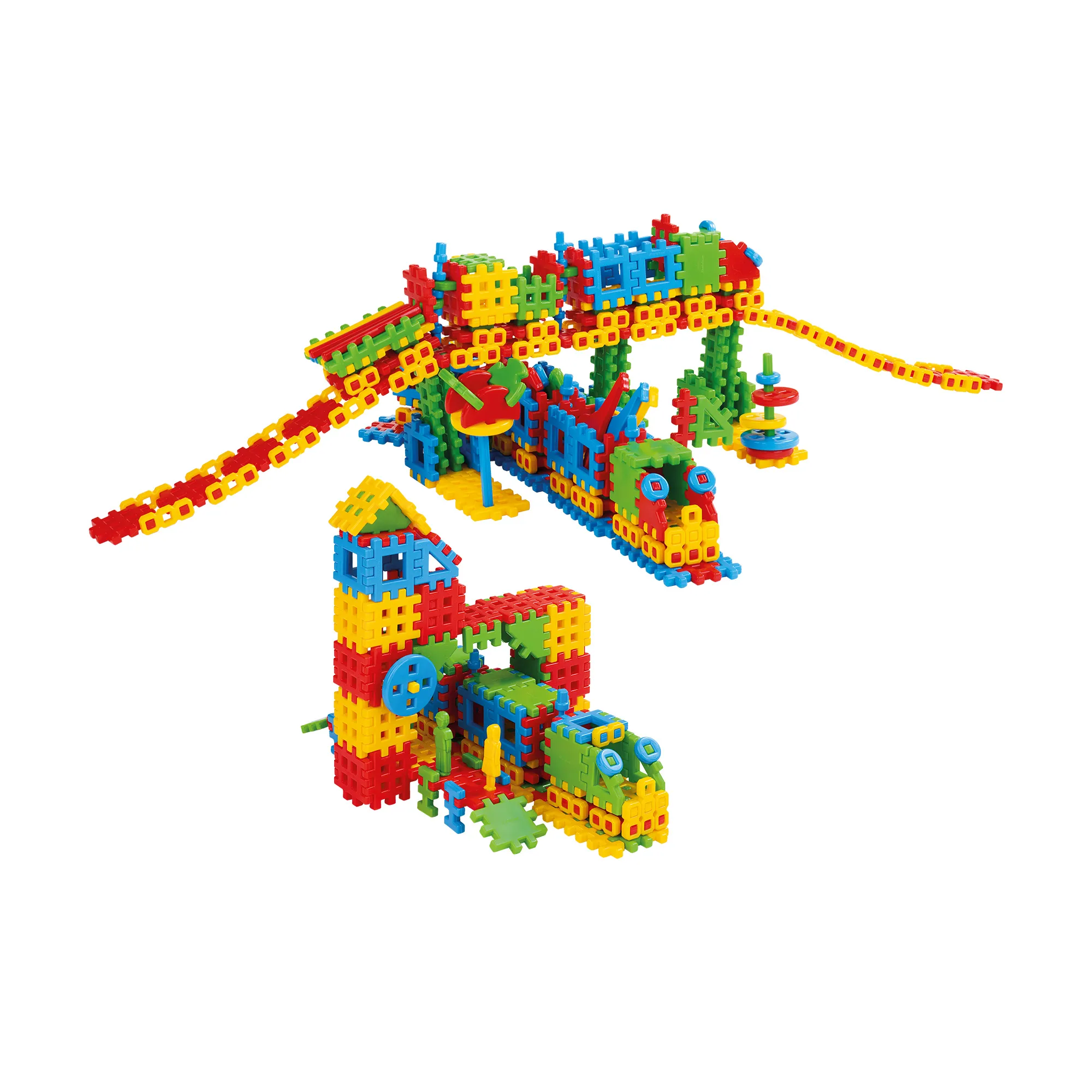 marioinex set waffle kockica kolodvor 433kom. - slika 7