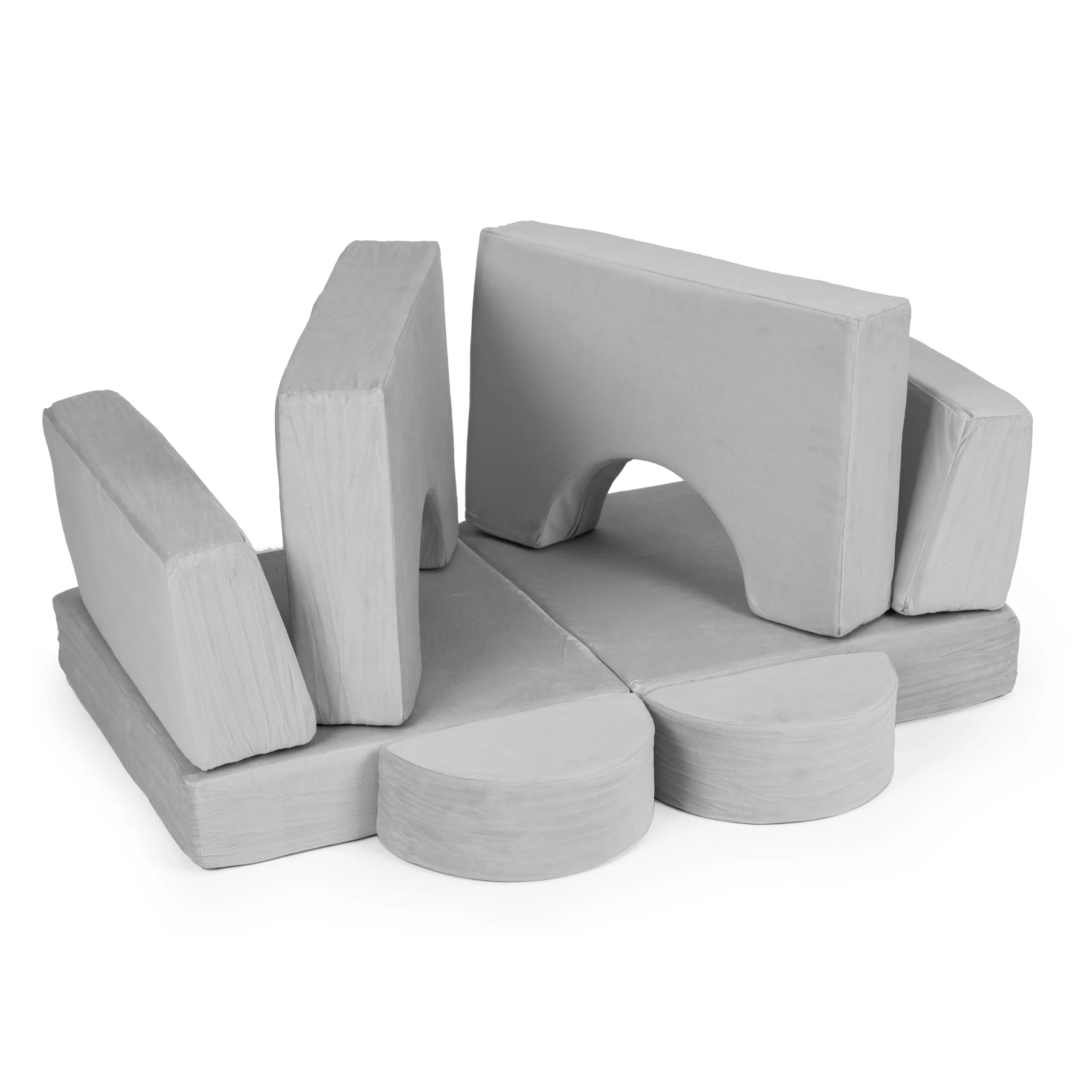 ecotoys diy modularna sofa sa 8 jastuka - siva - slika 5
