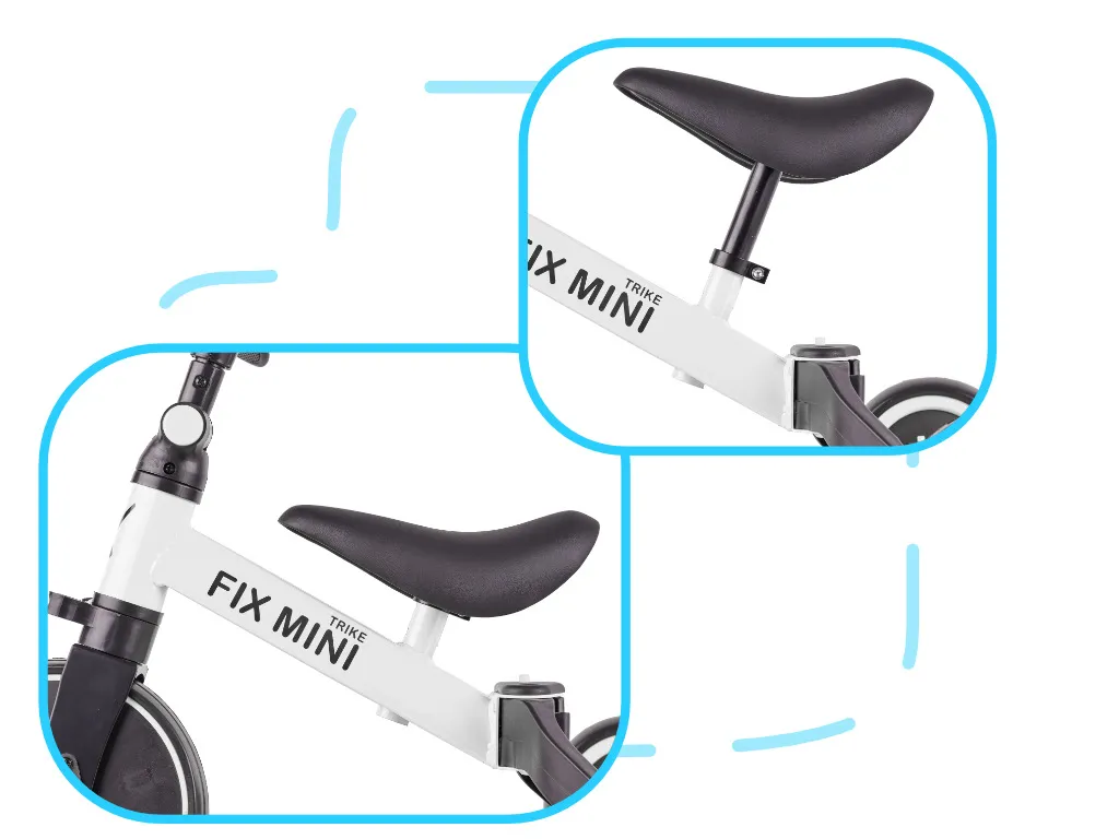 trike fix mini 3u1 tricikl s pedalama bijeli - slika 5