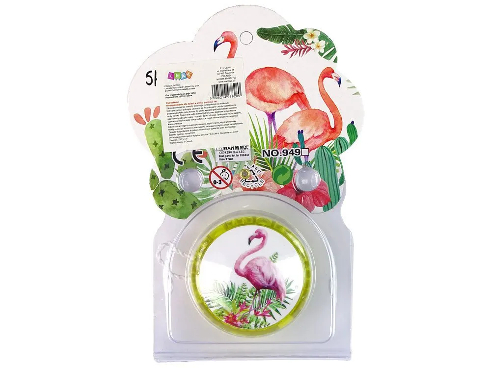 yoyo žuti s flamingom - slika 5