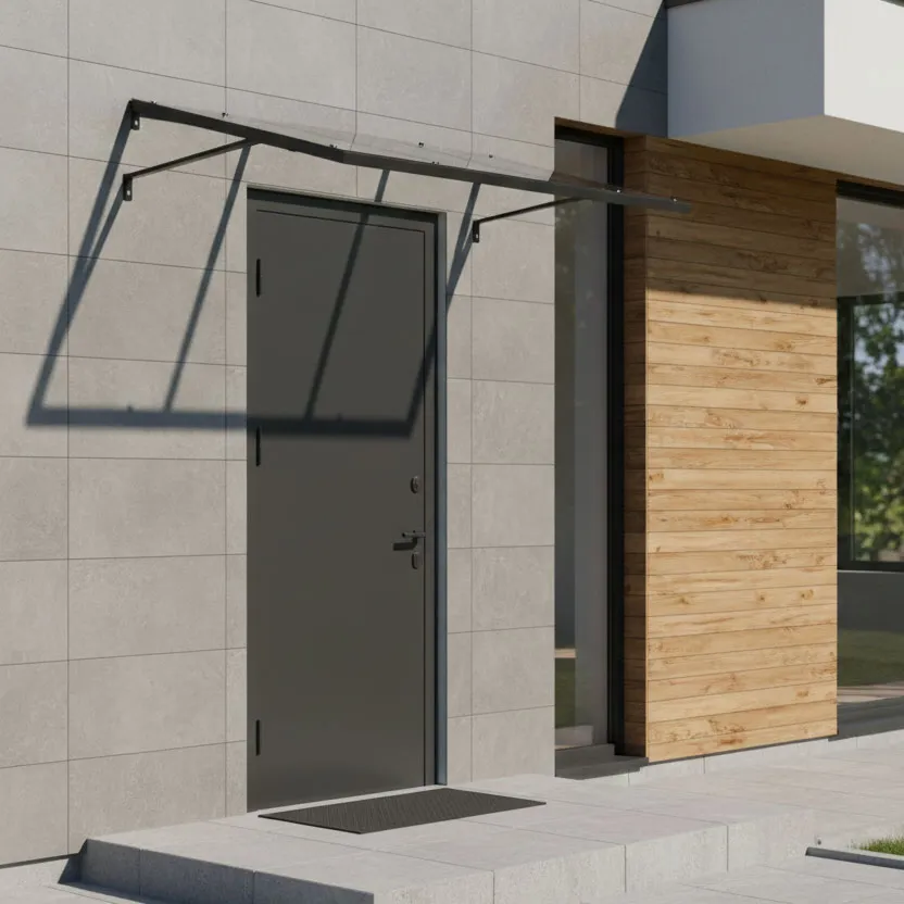 multigarden nadstrešnica za ulazna vrata 113 × 80 cm, tenda s uv zaštitom - slika 4