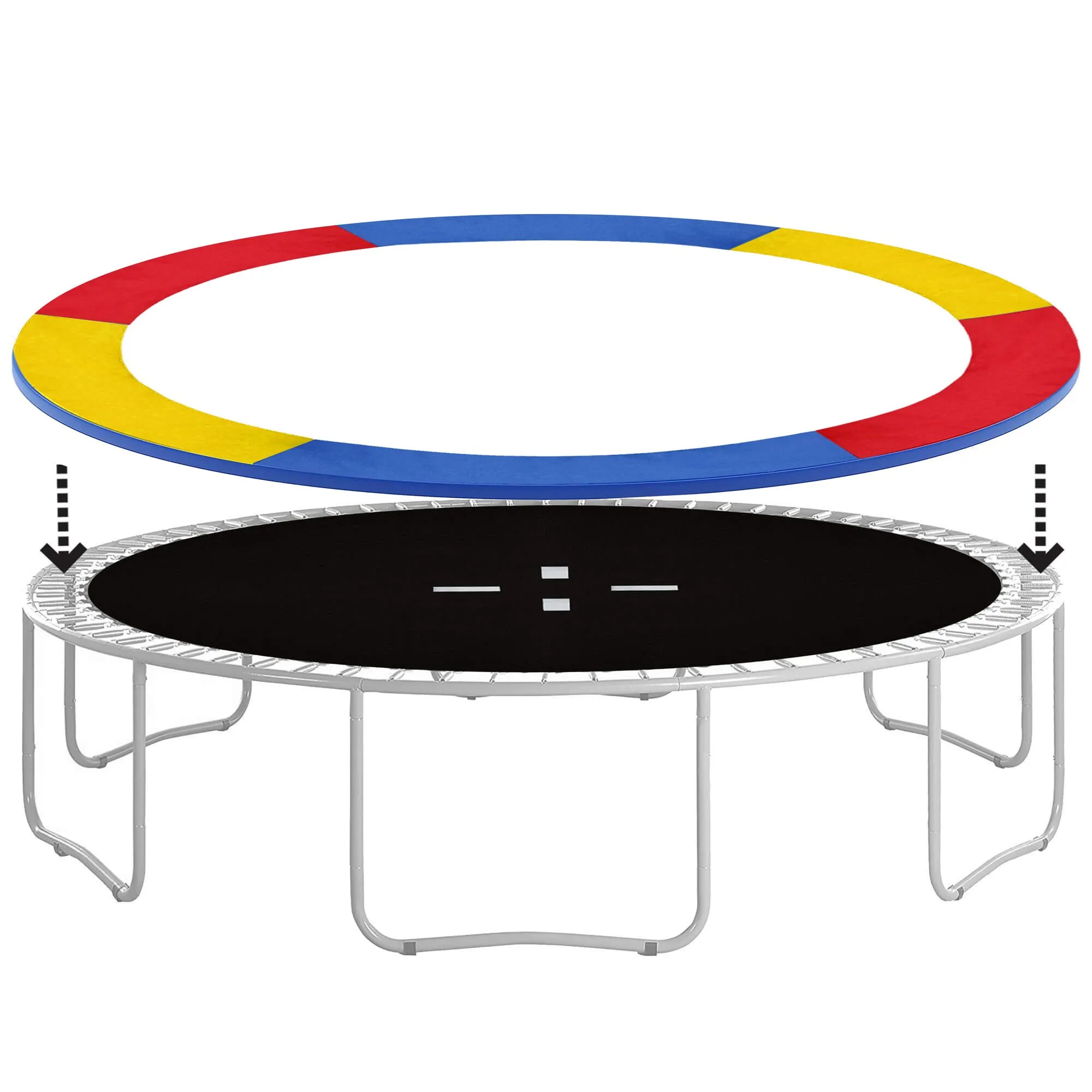 navlaka za trampolin 244cm šarena - slika 9