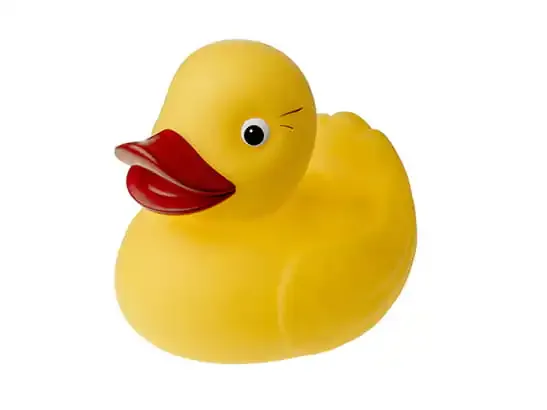 tullo velika gumena patka za kupanje žuta - slika 2
