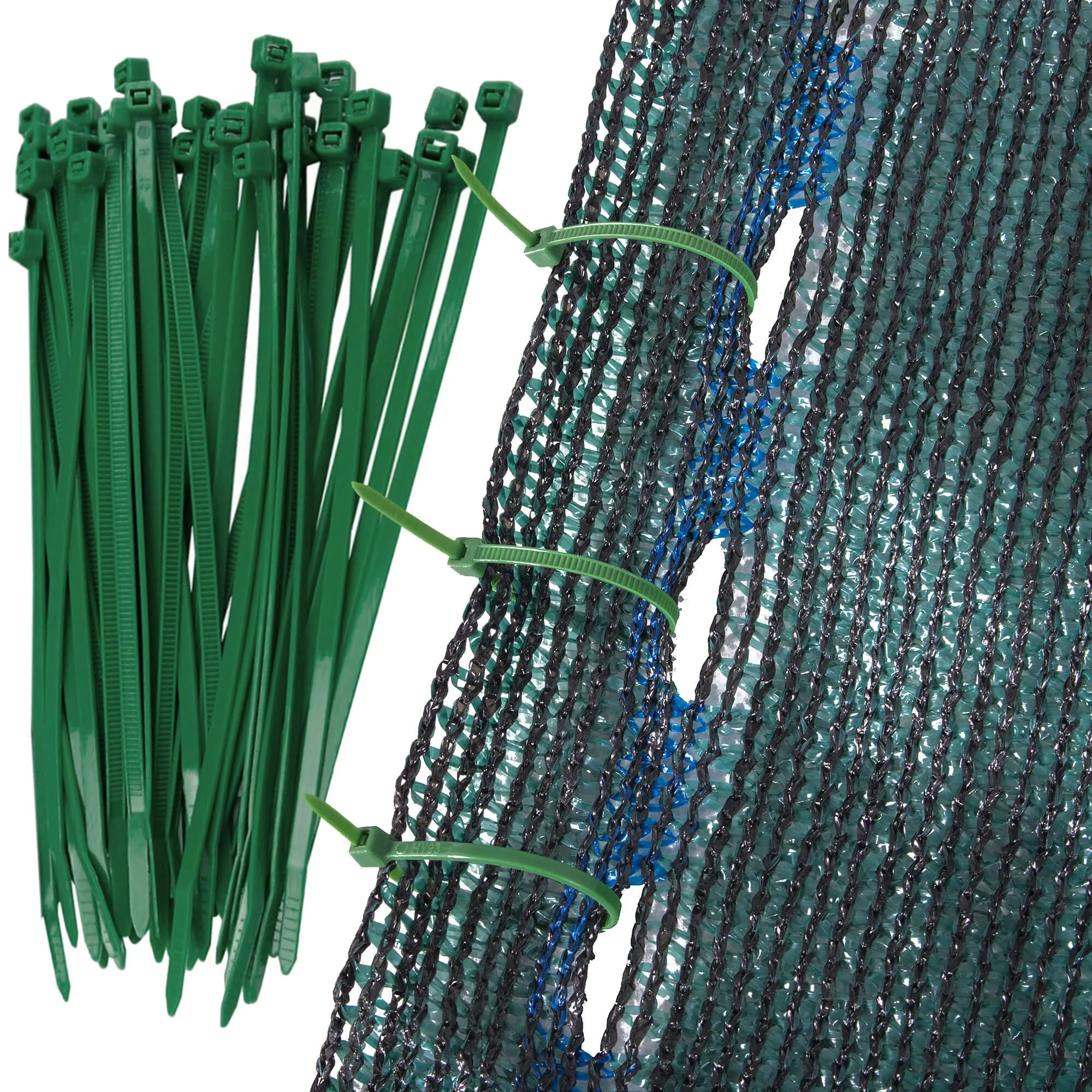 zelena sjenila mreža 185 g/m², 1,5 × 25 m + 100 vezica - slika 9