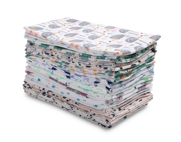 sensillo platnene pelene 60x80cm s printom 4 komada - slika 2