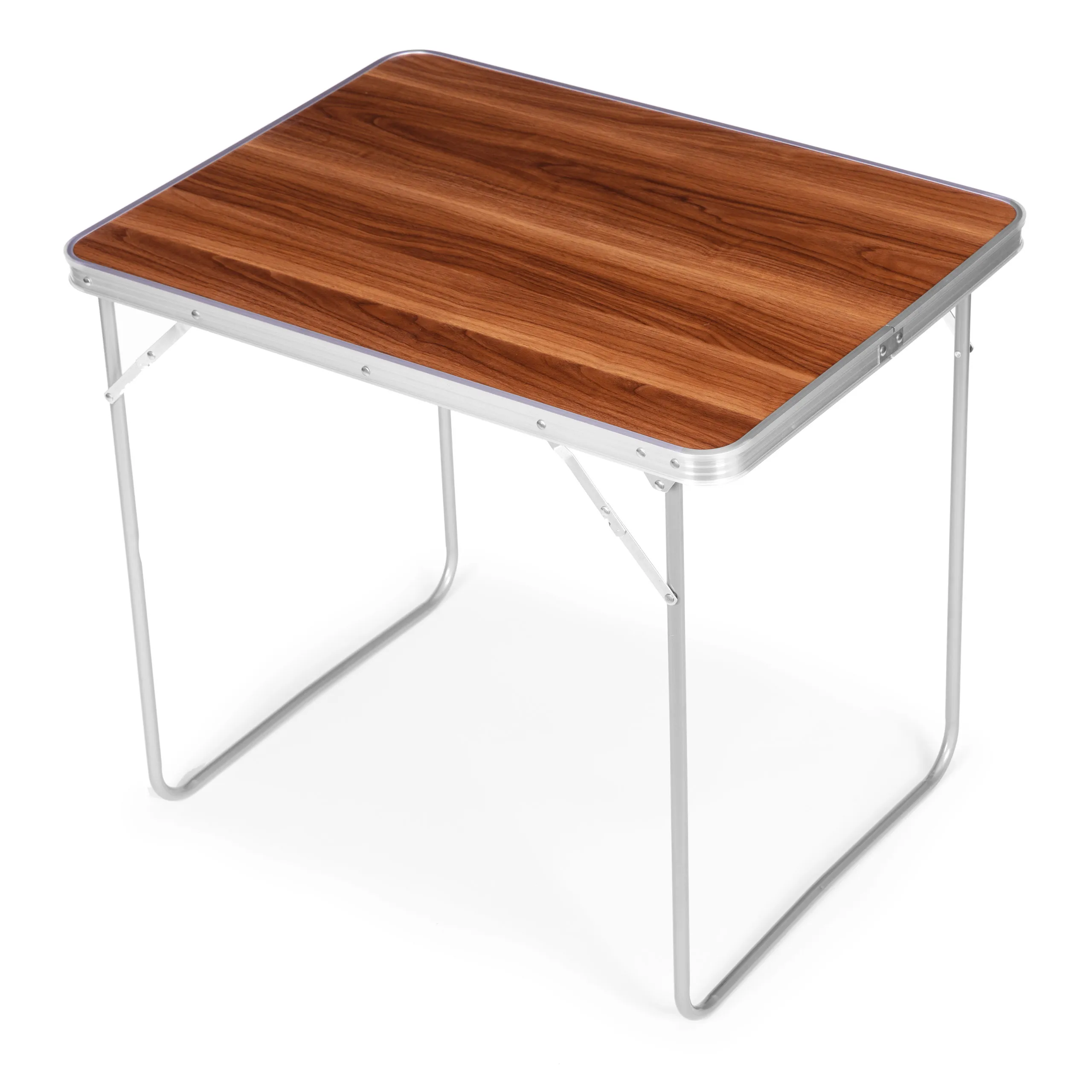 modernhome sklopivi turistički stol 80x60 cm, smeđi - slika 6