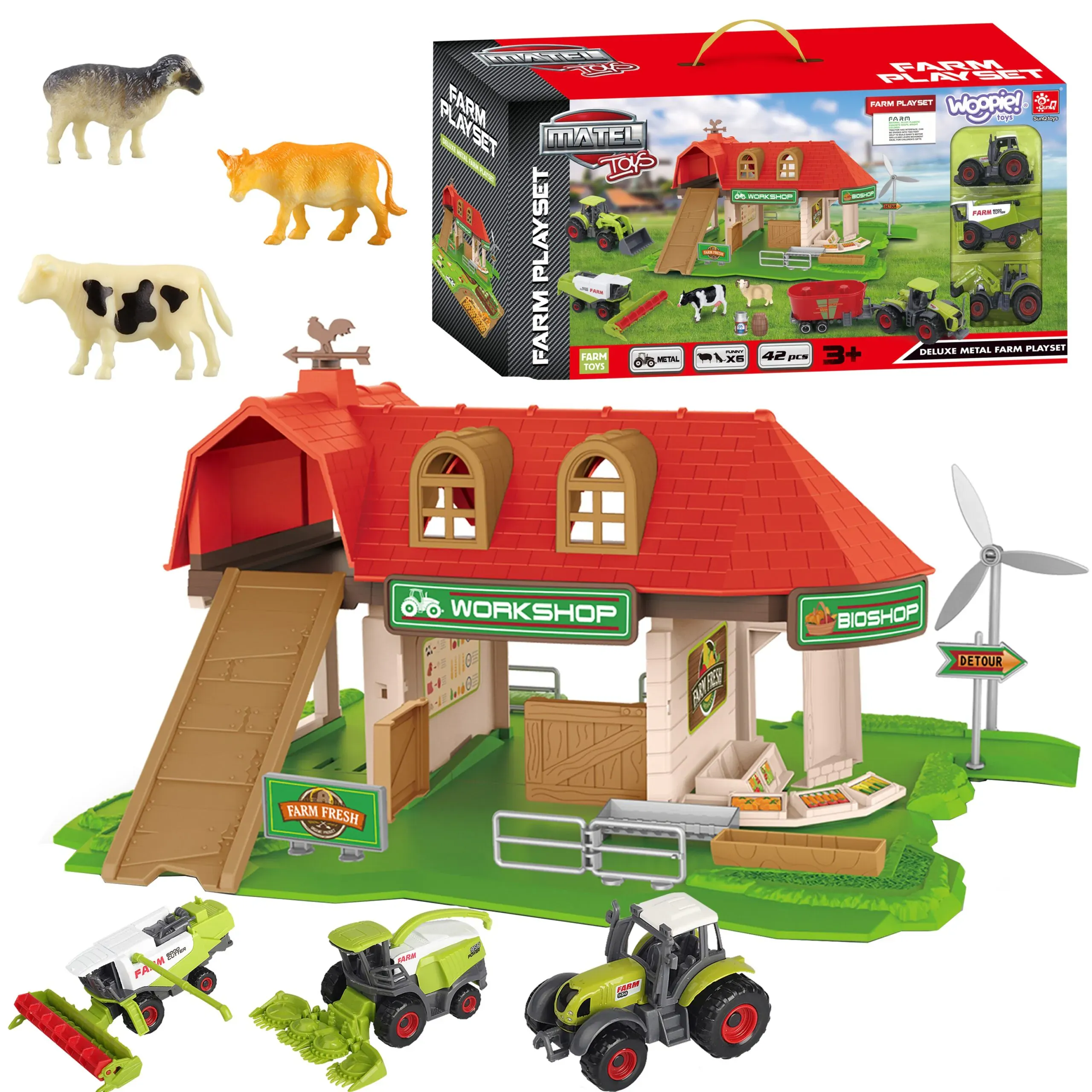 woopie farmerska radionica + figurice 42 el. - slika 2