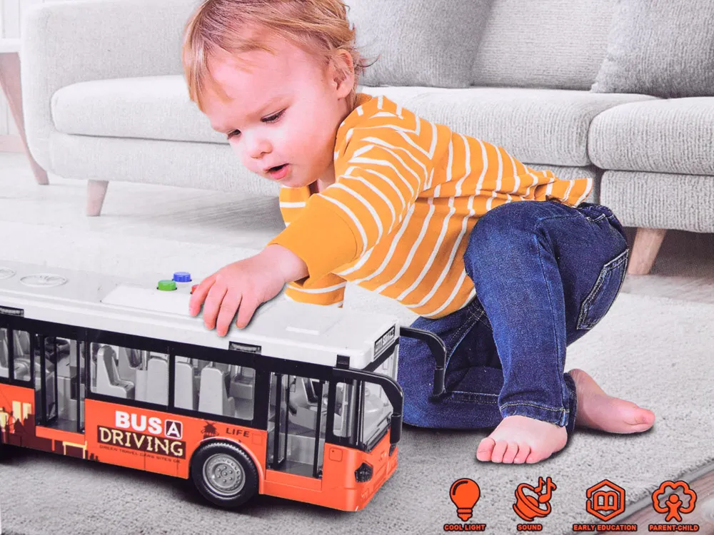 narančasti autobus 1:16 s vratima na otvaranje - slika 8