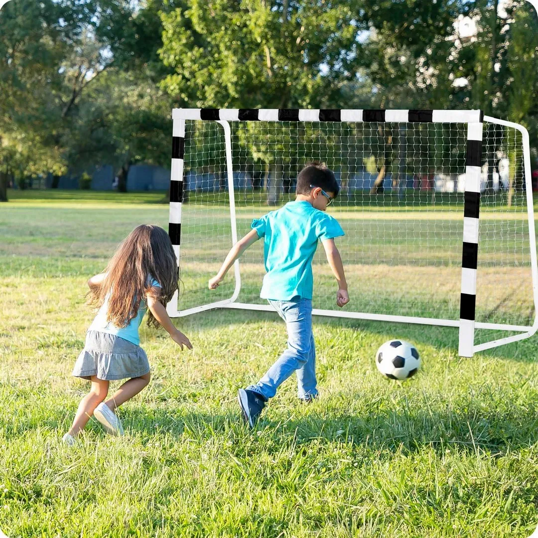 nogometni gol 180 x 120 x 60 cm ns-464 crno-bijeli - slika 7