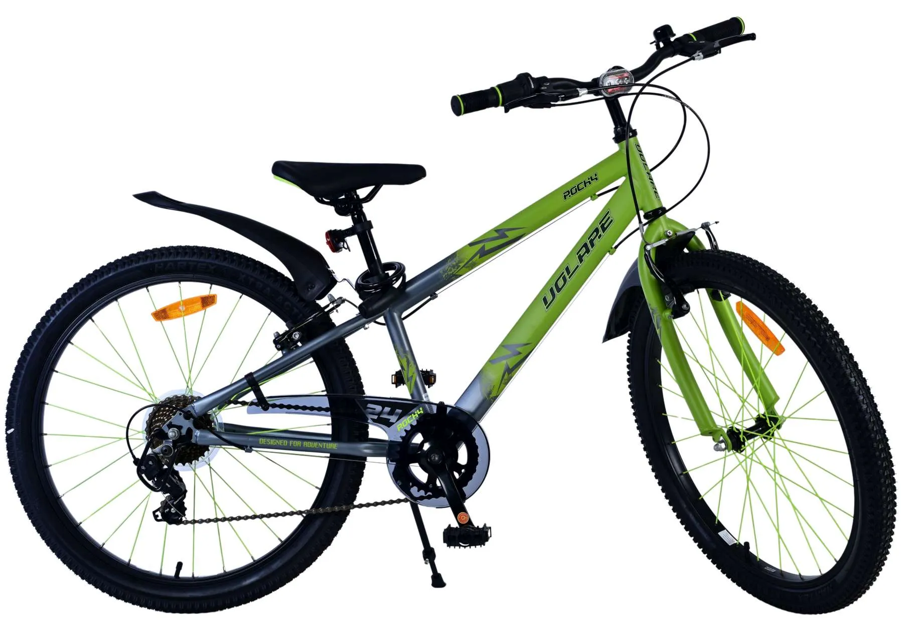 dječji bicikl volare rocky - 24" - zeleni - 7 brzina - slika 12