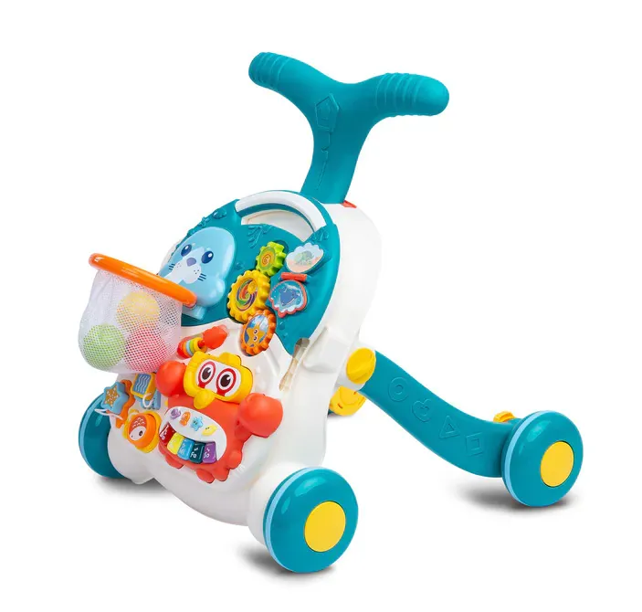 toyz 2 u 1 guralica i stol za igru tirkizna - slika 2