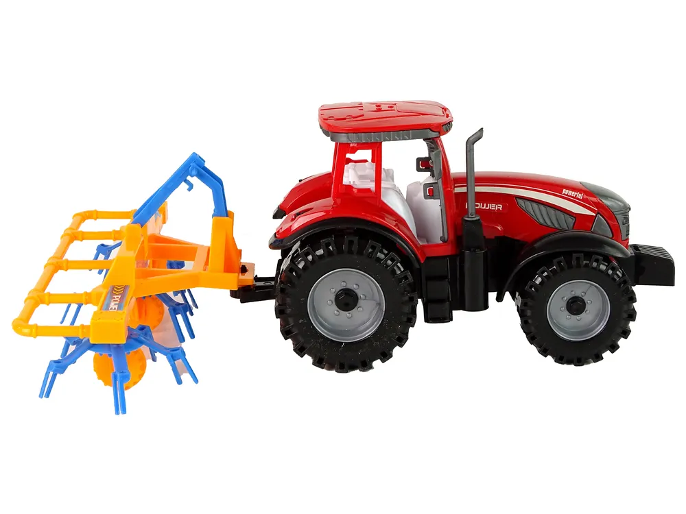 crveni traktor s grabljama - slika 6