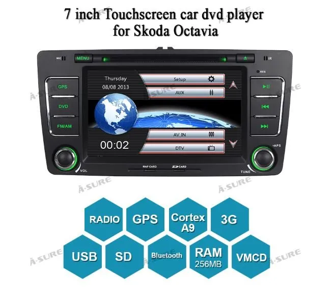 škoda octavia 2din radio original navigacija multimedija - slika 9