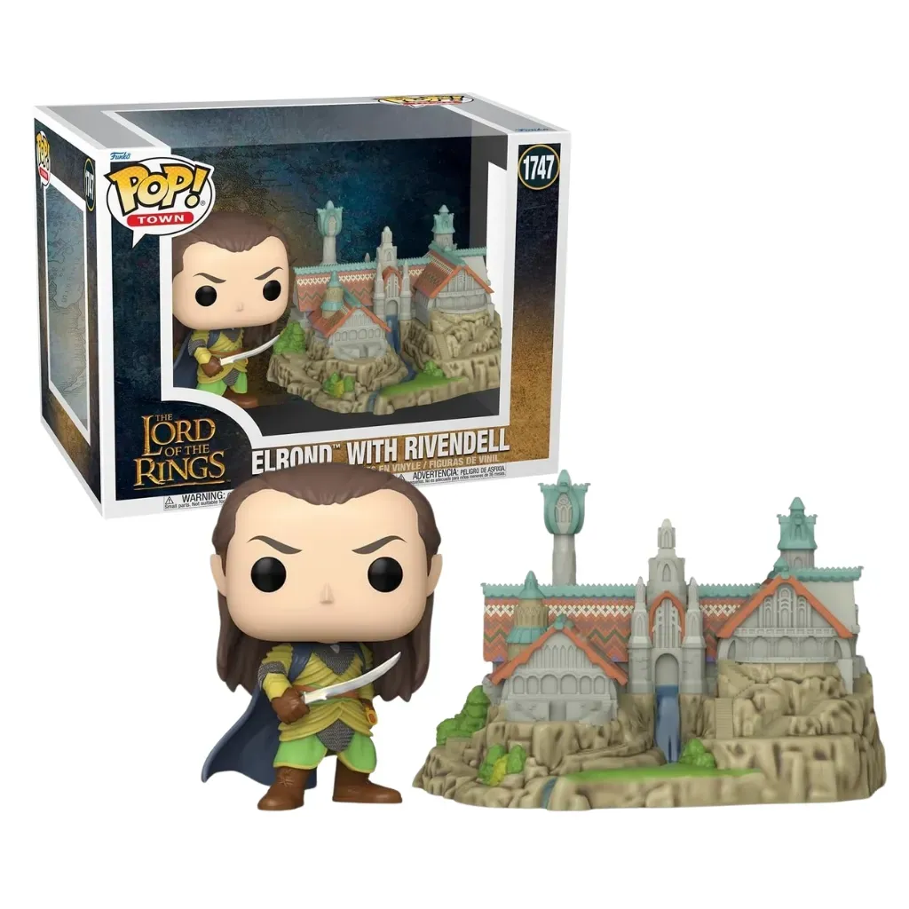 funko pop! town: the lord of the rings – elrond with rivendell #1747 - slika 3