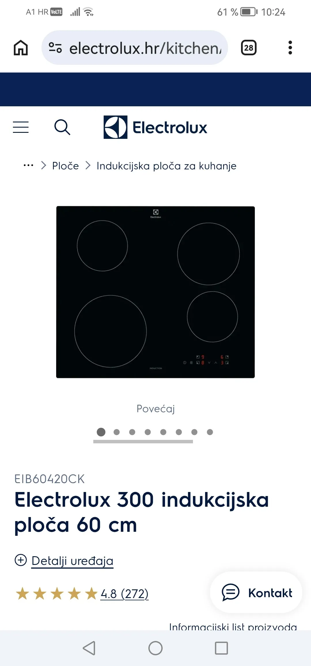 indukcijska ploča electrolux eib60420ck nova zapakirana - slika 5