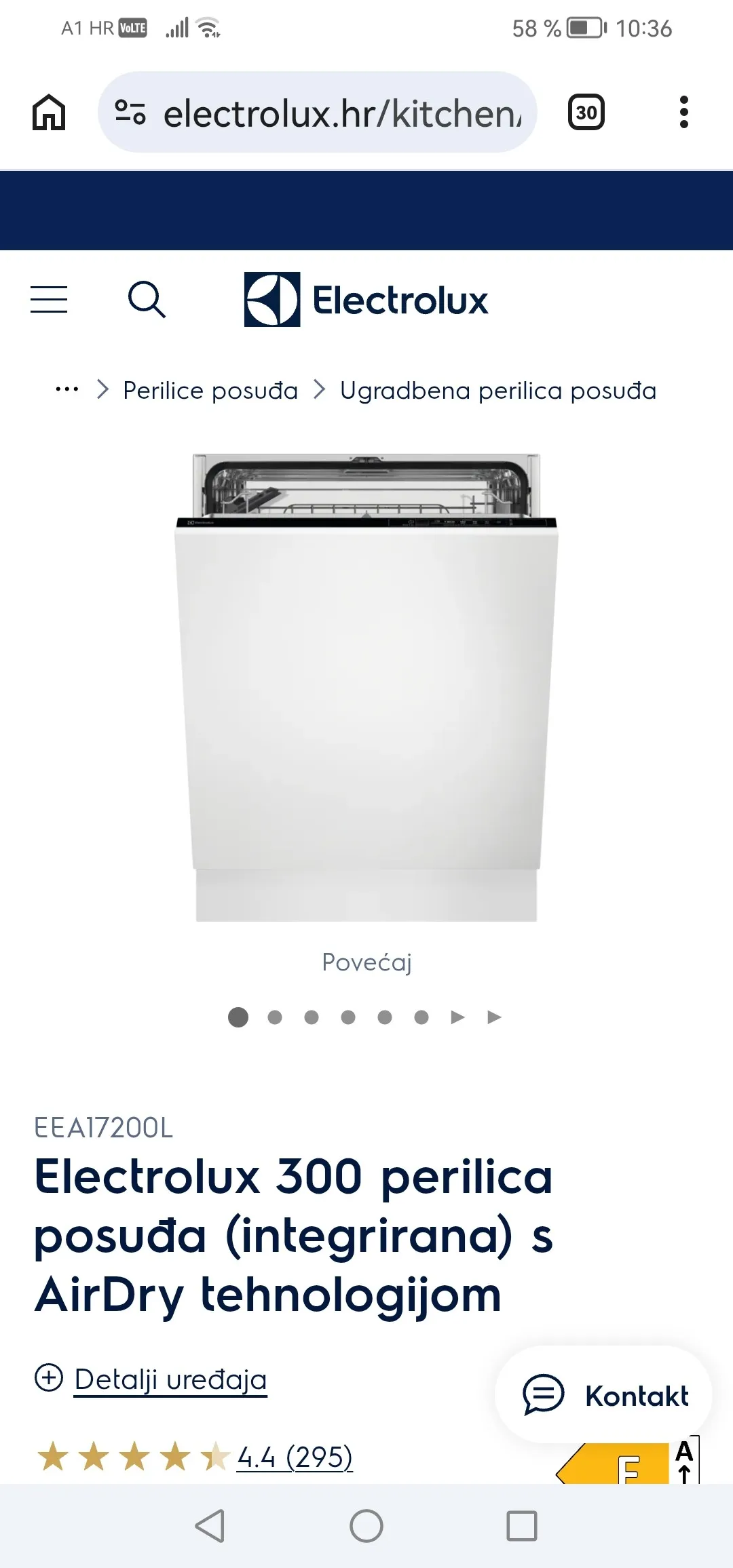 indukcijska ploča electrolux eib60420ck nova zapakirana - slika 2