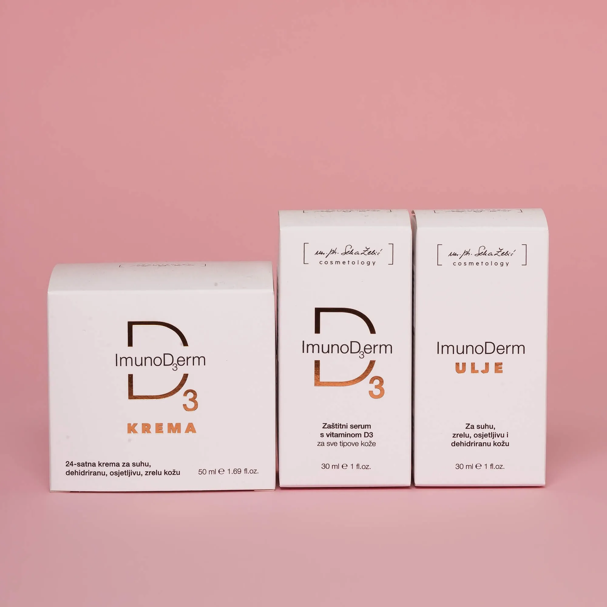 ImunoD3erm SET serum, ulje, krema - Zagreb