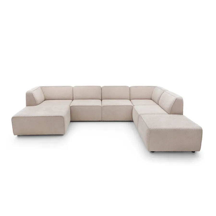 Modularna garnitura Hugg 343x242cm, Materijal: Mogućnost izbora - Čakovec, Čakovec-zapad