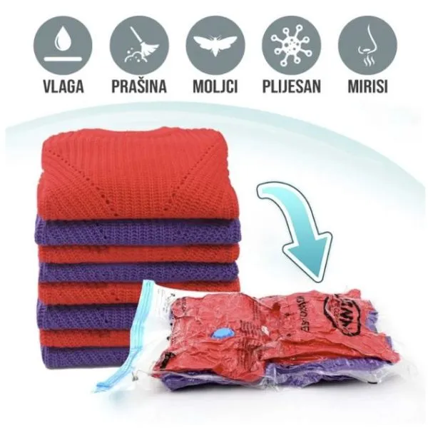 vreća za vakumiranje odjeće razne veličine - slika 7