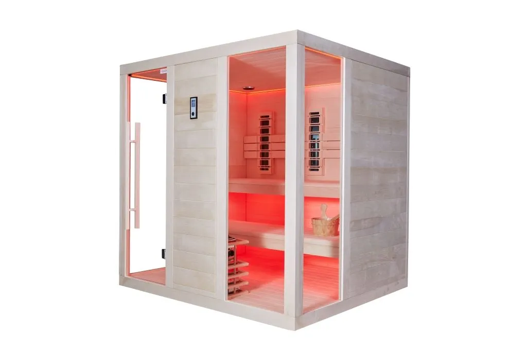 kombinirana sauna – 210 x 180 x 210 – elite – aspen - slika 6