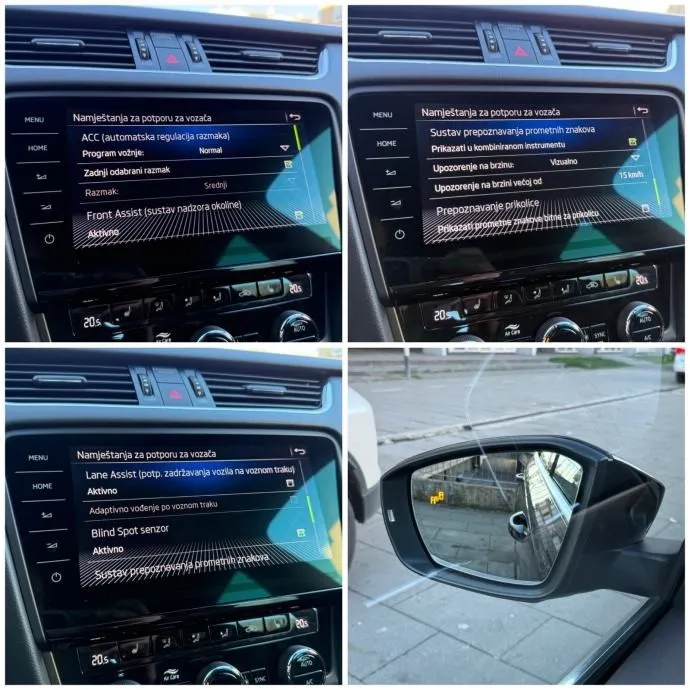 škoda octavia 2.0 tdi rs dsg °velika navi°kamera°mrtvi kut°reg:2/2027° - slika 8