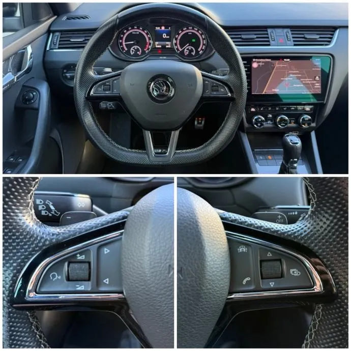 škoda octavia 2.0 tdi rs dsg °velika navi°kamera°mrtvi kut°reg:2/2027° - slika 9
