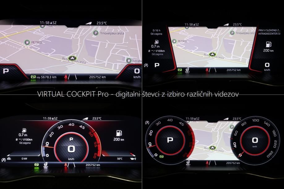 škoda superb combi 2.0tdi sportline matrix virtual radar temp - slika 11
