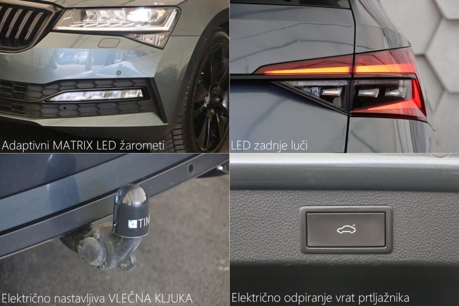 škoda superb combi 2.0tdi sportline matrix virtual radar temp - slika 19