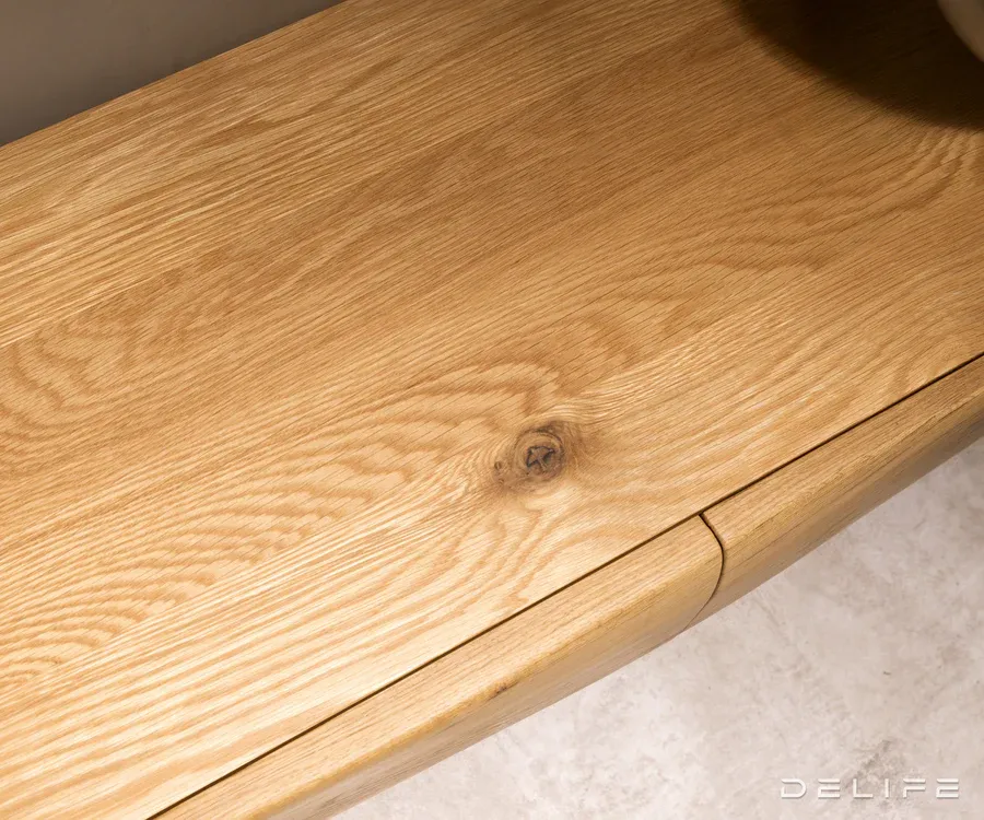 komoda new live-edge 145 cm, materijal: hrast - slika 7