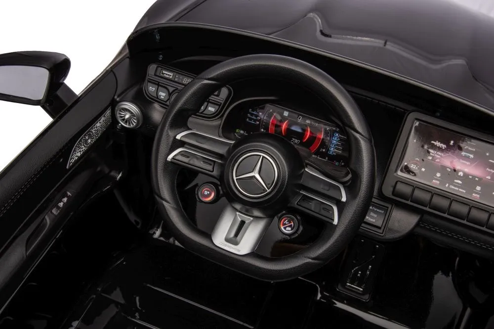 licencirani auto na akumulator mercedes amg sl63 - crni/lakirani - slika 6
