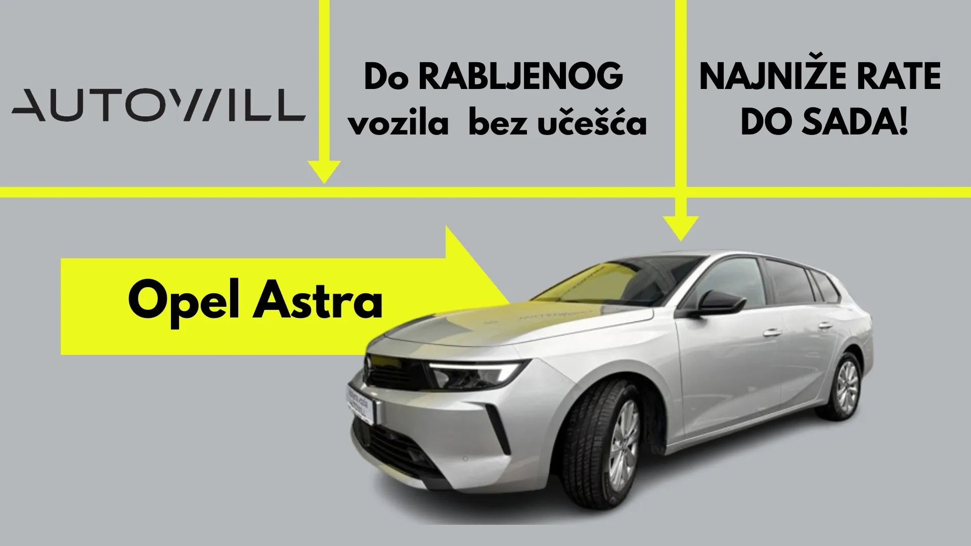 Opel Astra bez učešća - NAJNIŽA RATA DO SADA! - Zagreb