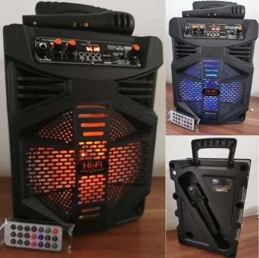 Hi-Fi Multimedijski Zvučnik + Mikrofon + Daljinski Upravljač + Fm Radi - Križevci