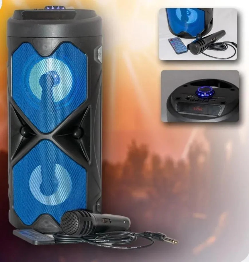 zvučnik + mikrofon+daljinski + fm+usb+aux+mic+micro sd - slika 6