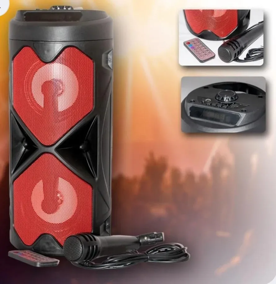 zvučnik + mikrofon+daljinski + fm+usb+aux+mic+micro sd - slika 7