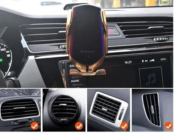 ultra brzi auto punjač plus držač (2u1) - slika 3