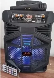 hi-fi multimedijski zvučnik + mikrofon + daljinski upravljač + fm radi - slika 3