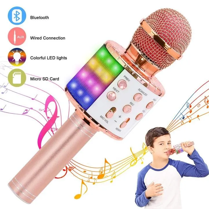 bluetooth bežični karaoke mikrofon i zvučnik - slika 3