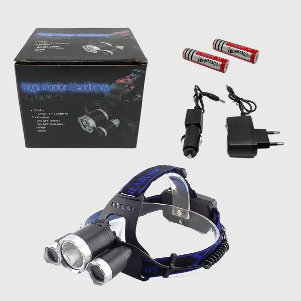 naglavne lampe punjive sa 3 didode - slika 4