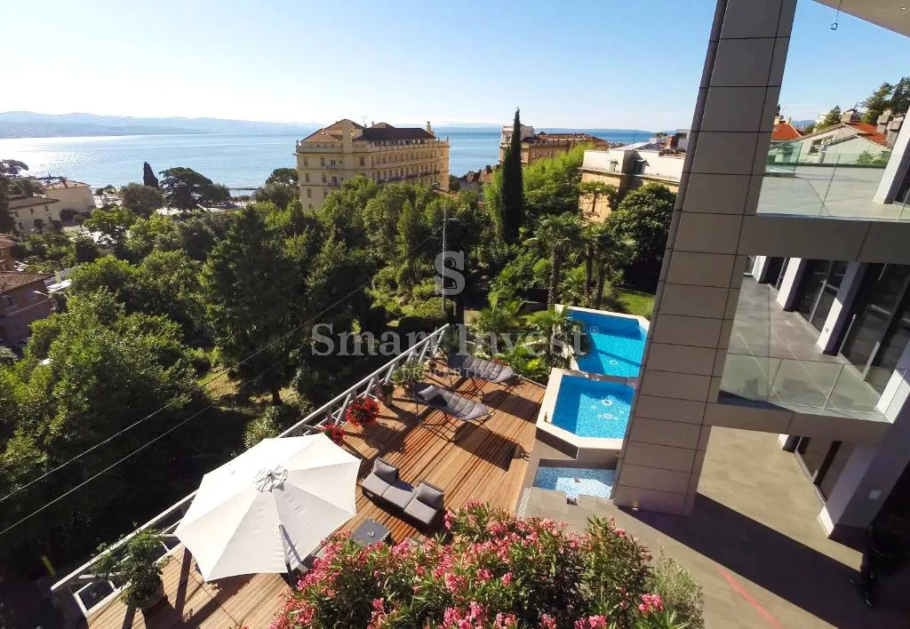 opatija - centar, ekskluzivna vila s pogledom na more, 100 m od mora! - slika 4