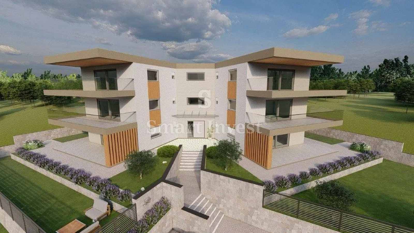 VIŠKOVO, prekrasan stan u novogradnji od 92 m2, s okućnicom i dva parkirna mjesta - Marčelji, Viškovo