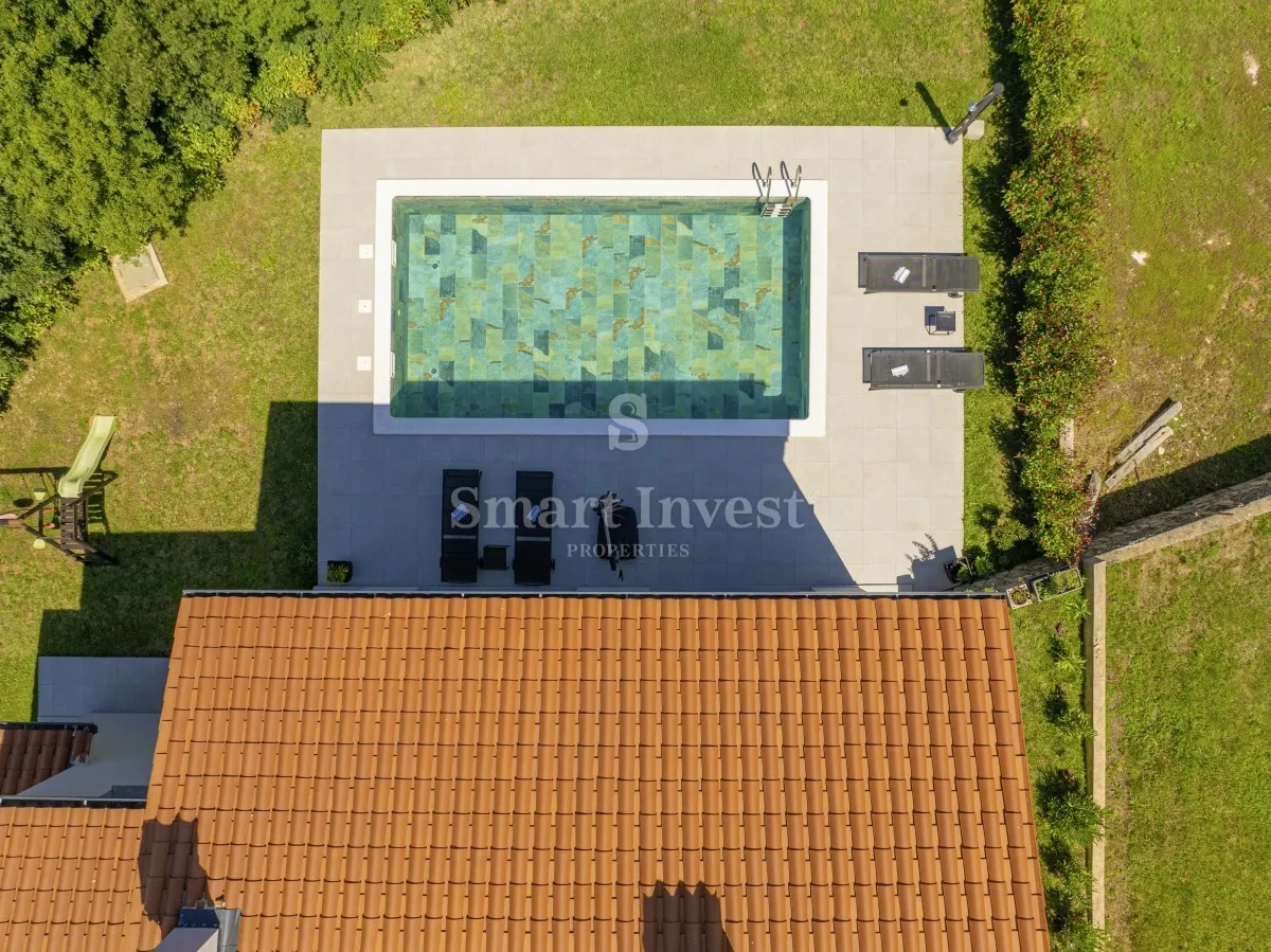 labin - rabac, nova moderna vila s bazenom 7 km od mora - slika 10