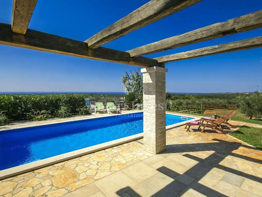 istra, poreč - okolica, vila s panoramskim pogledom na more - slika 20