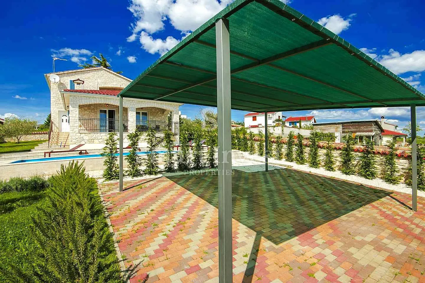 poreč okolica, prekrasna kamena vila s bazenom nedaleko mora - slika 37