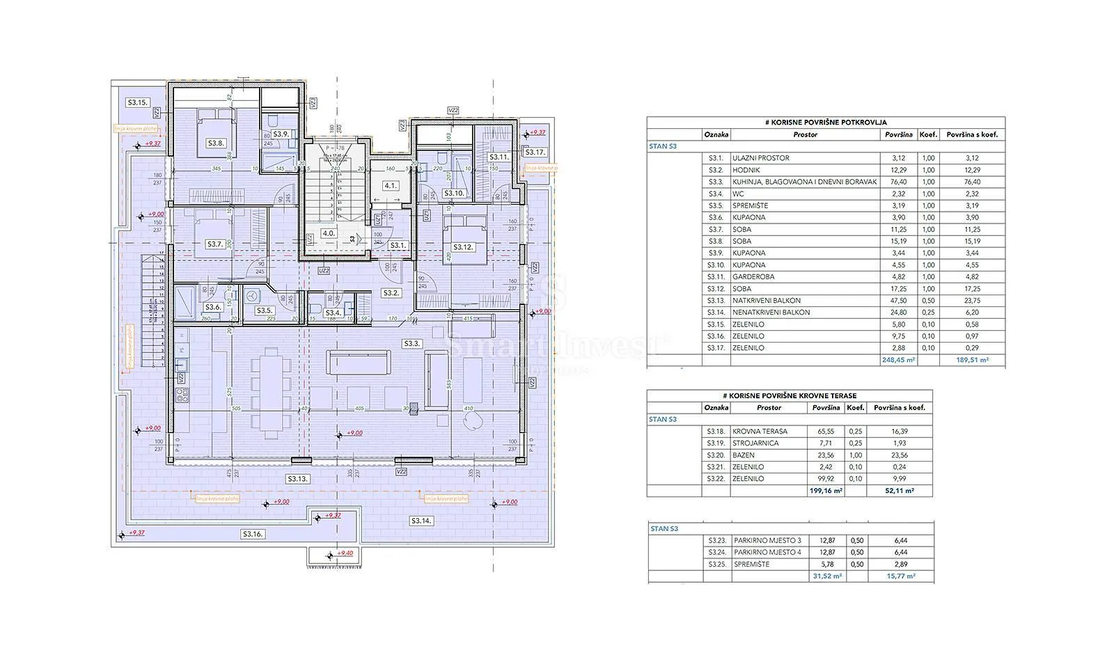 opatija, luksuzan penthouse 3s+db, s krovnim bazenom i pogledom na more (s3) - slika 58
