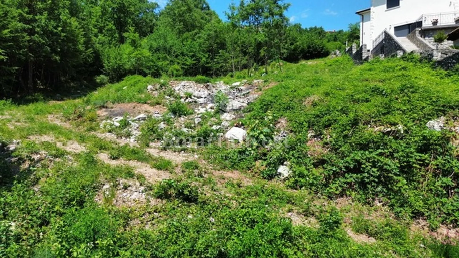 OPATIJA - POLJANE, zemljište s građevinskom dozvolom za vilu s pogledom na more! - Poljane, Opatija