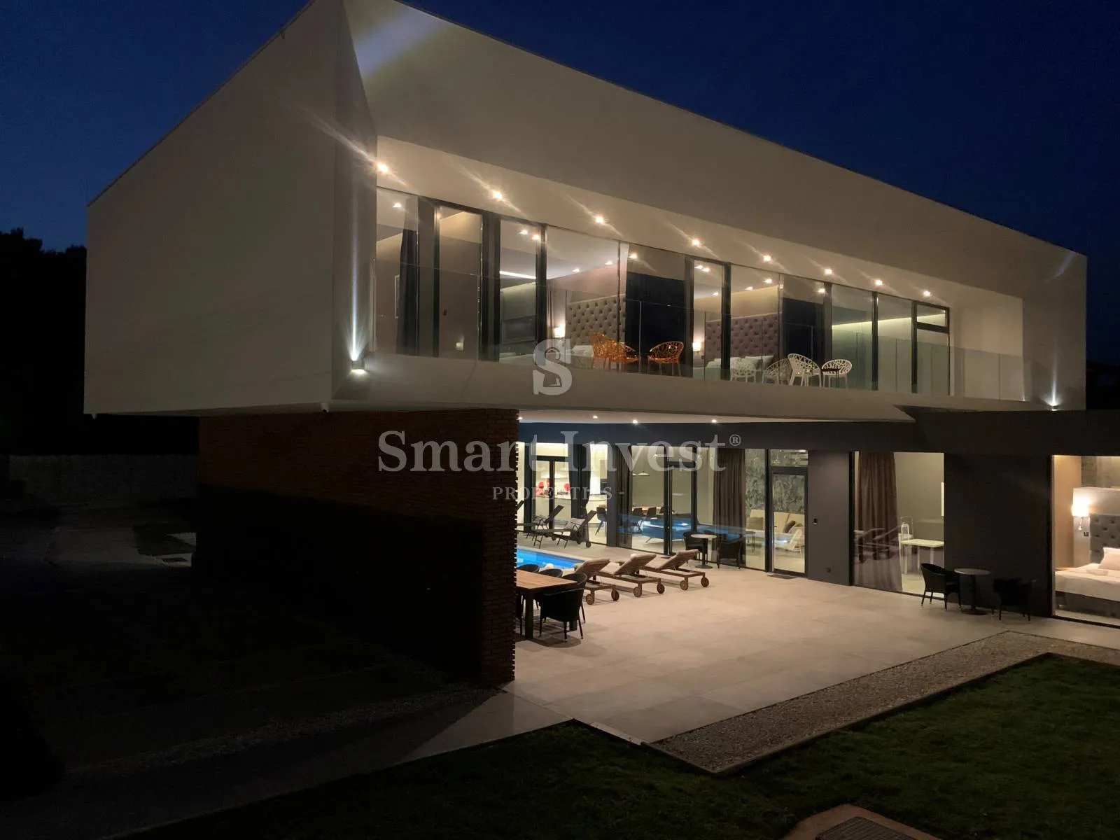 ližnjan, moderna arhitektonska vila s pogledom na more - slika 23
