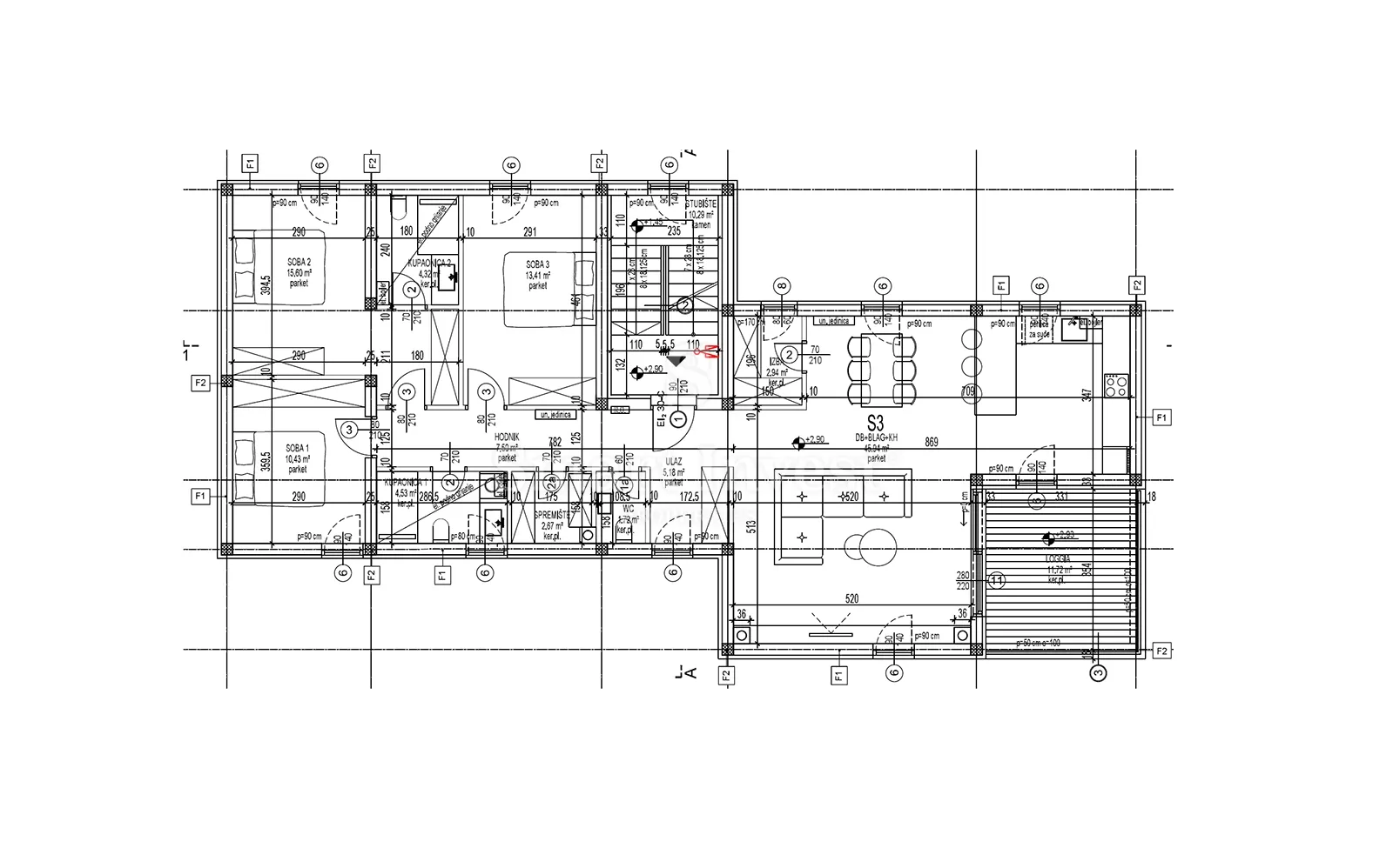 cres, stan 3s+db u novogradnji u blizini mora i centra (f-s3) - slika 5