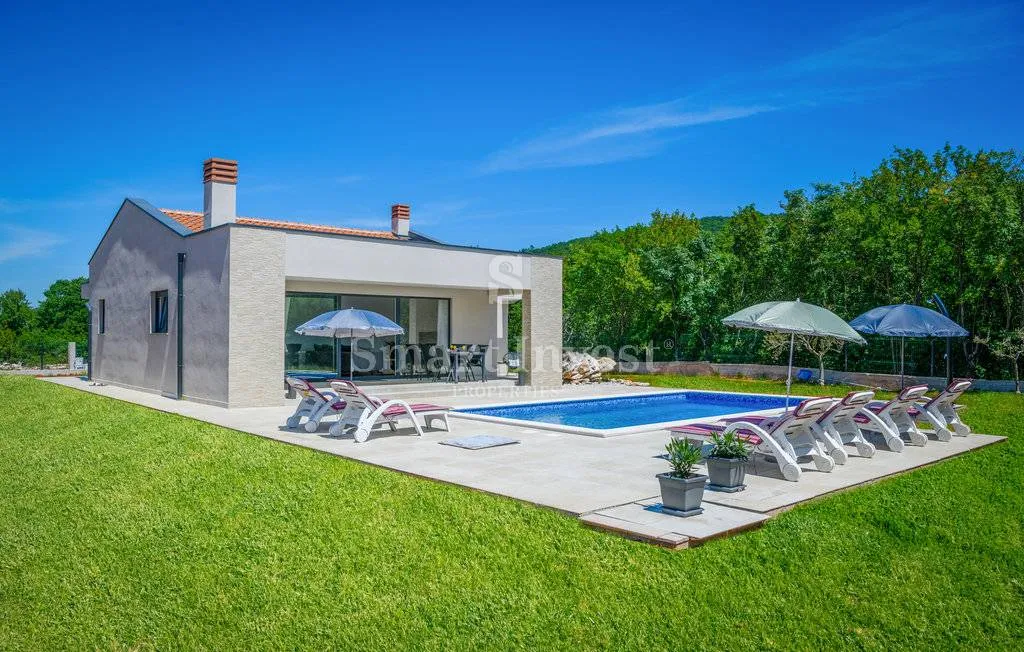 istra, rabac - labin, prekrasna nova prizemnica 3 km od mora! - slika 5