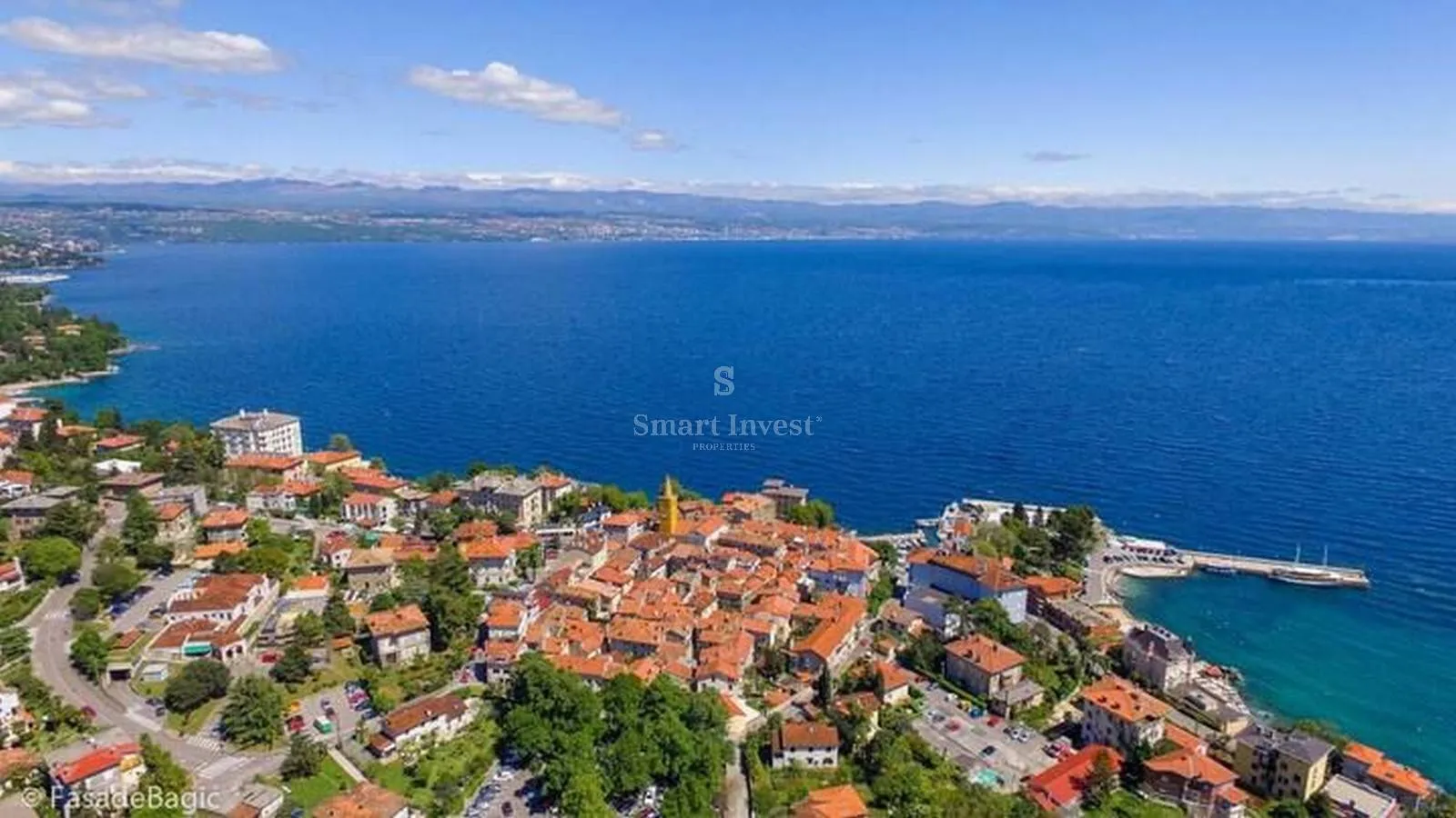 lovran, luksuzni dvoetažni stan s pogledom na more u vili s bazenom - slika 10